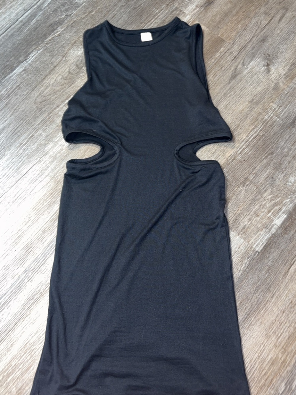 Black Sleeveless Cutout Bodycon Dress NWOT